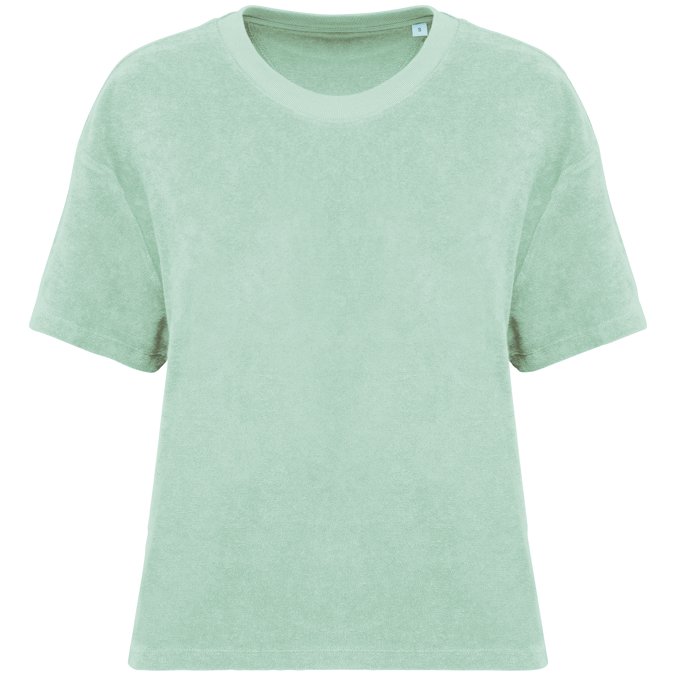 T-shirt sustentável em malha turca de senhora - Verde rio