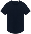 T-shirt base arredondada decote redondo de homem - Azul marinho