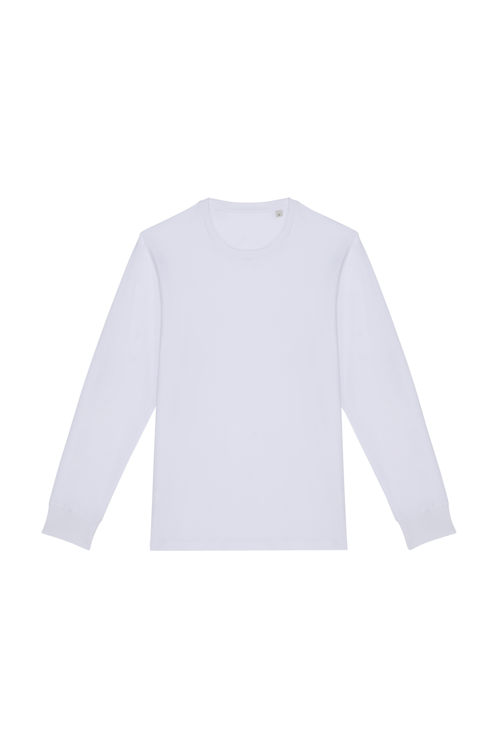 T-shirt sustentável manga comprida unissexo - Branco