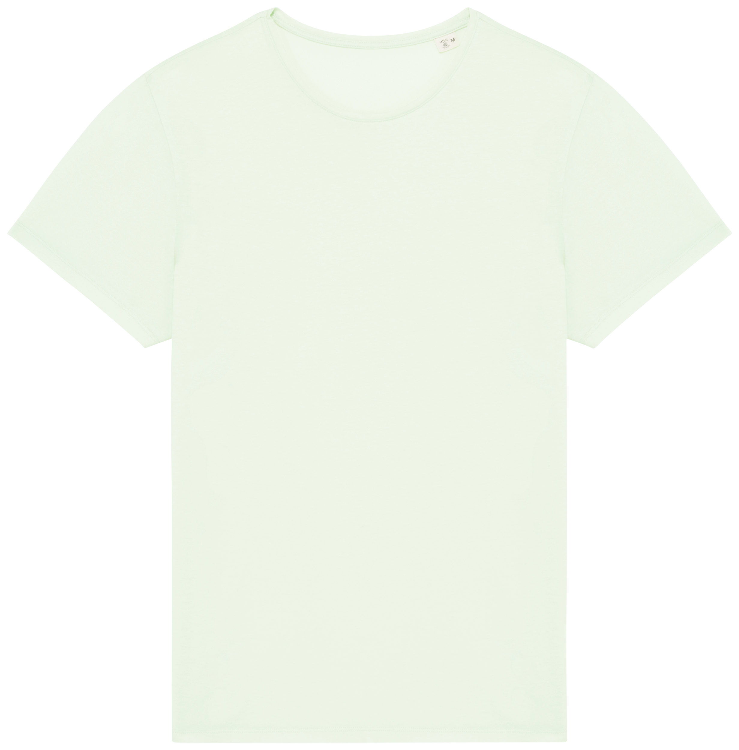 T-shirt sustentável com aspecto lavado unissexo - Verde maçã lavado