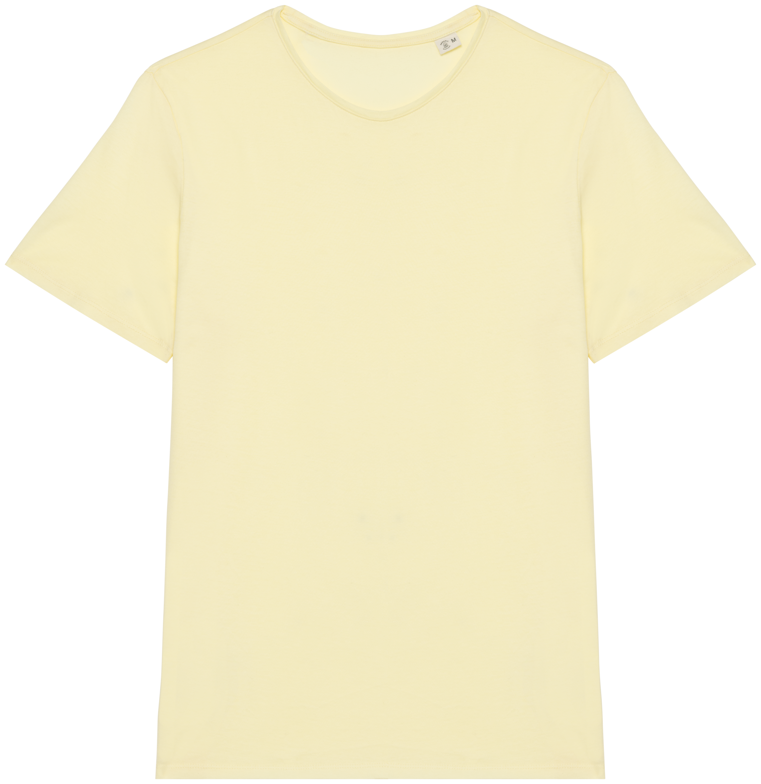 T-shirt sustentável com aspecto lavado unissexo - Limão citrino lavado