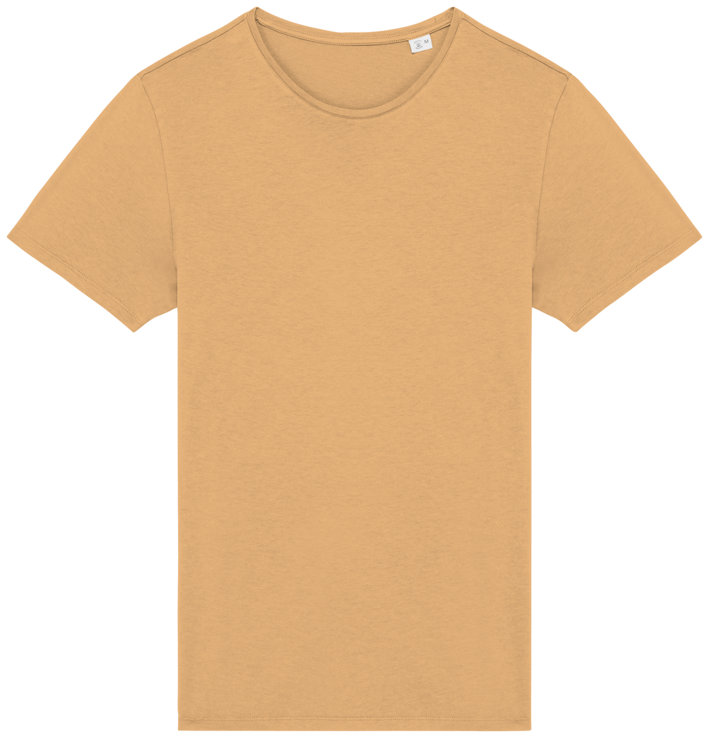 T-shirt sustentável com aspecto lavado unissexo - Melão lavado