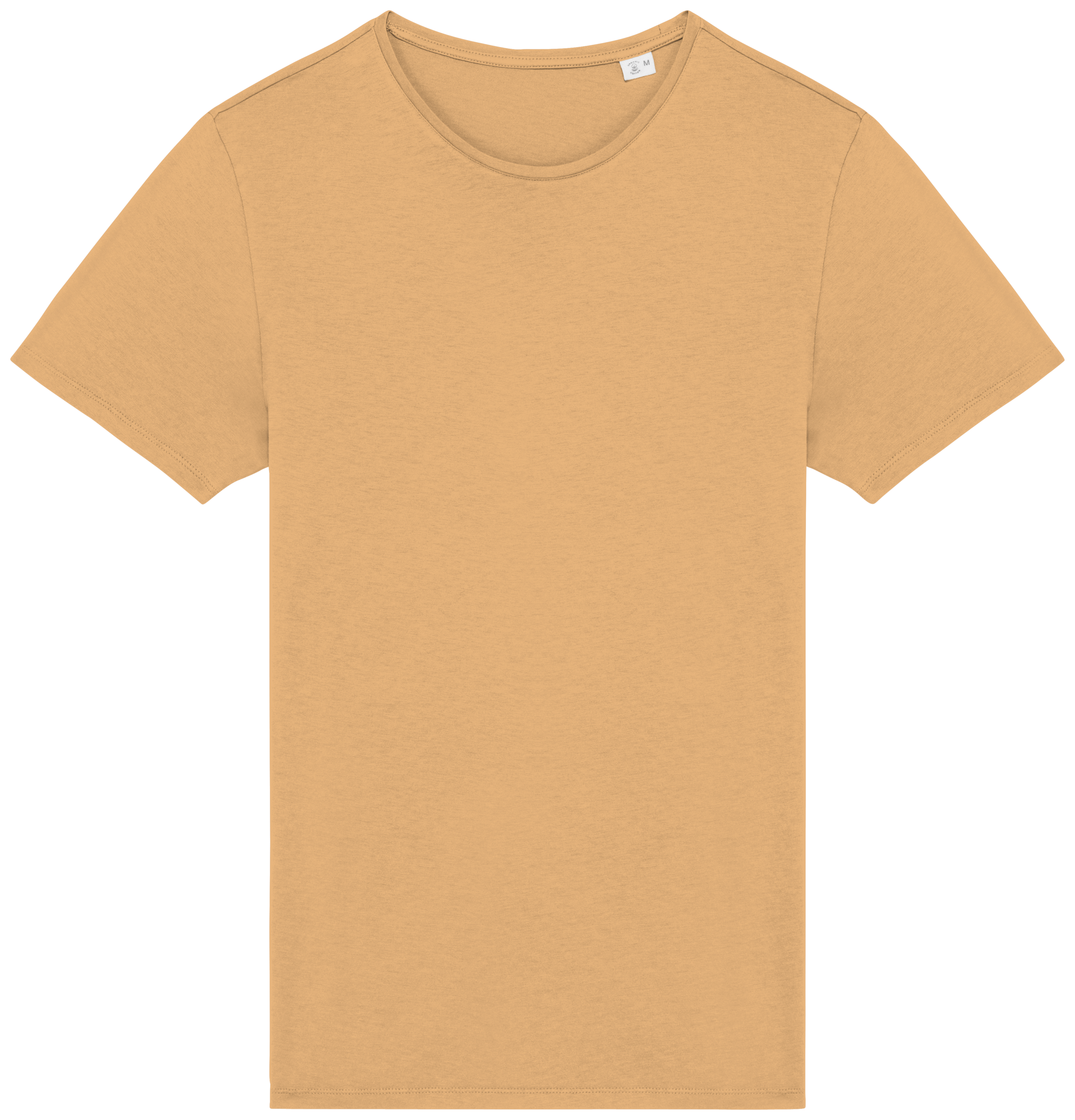 T-shirt sustentável com aspecto lavado unissexo - Melão lavado