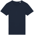 T-shirt sustentável com aspecto lavado unissexo - Azul marinho lavado