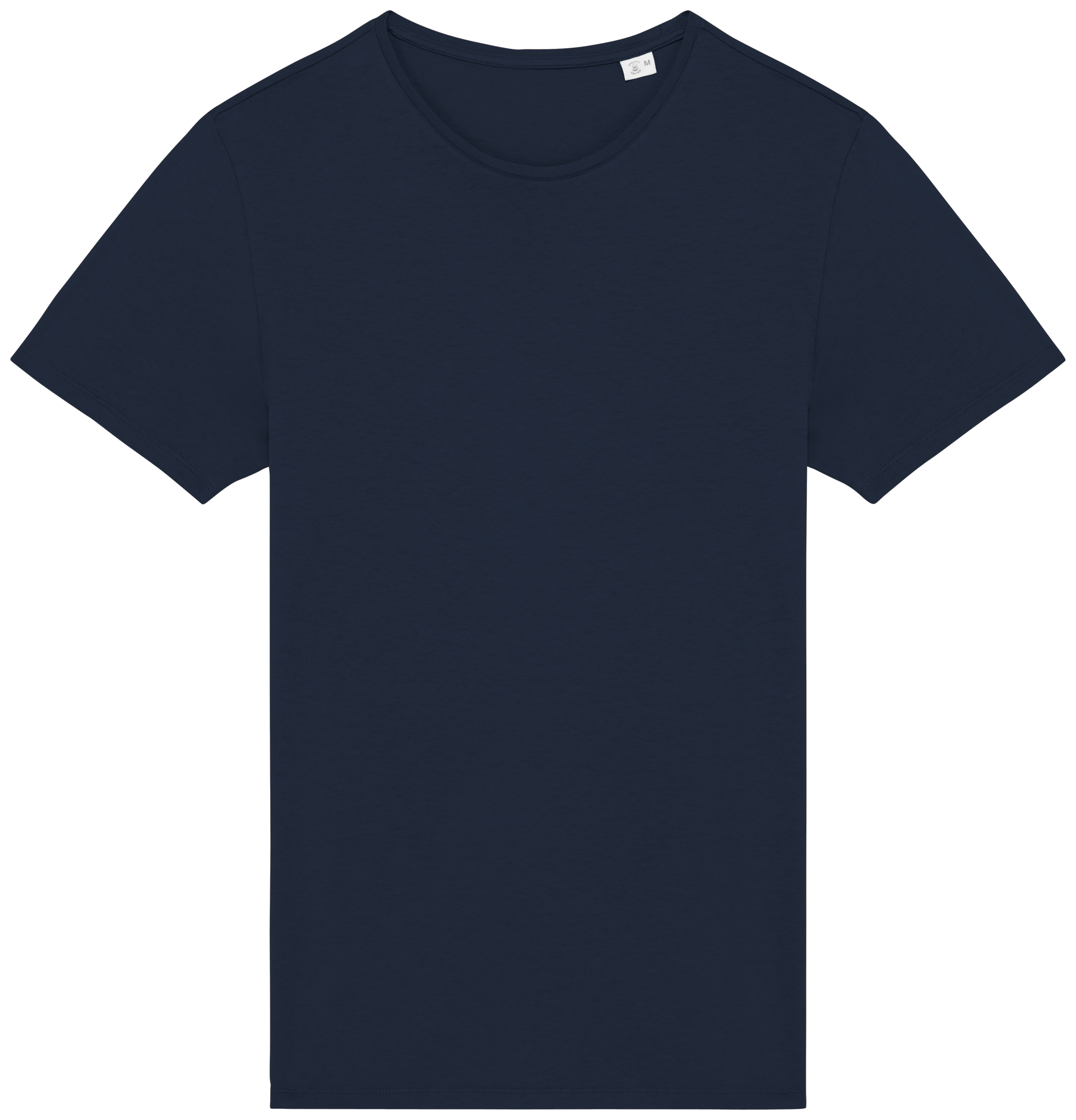 T-shirt sustentável com aspecto lavado unissexo - Azul marinho lavado