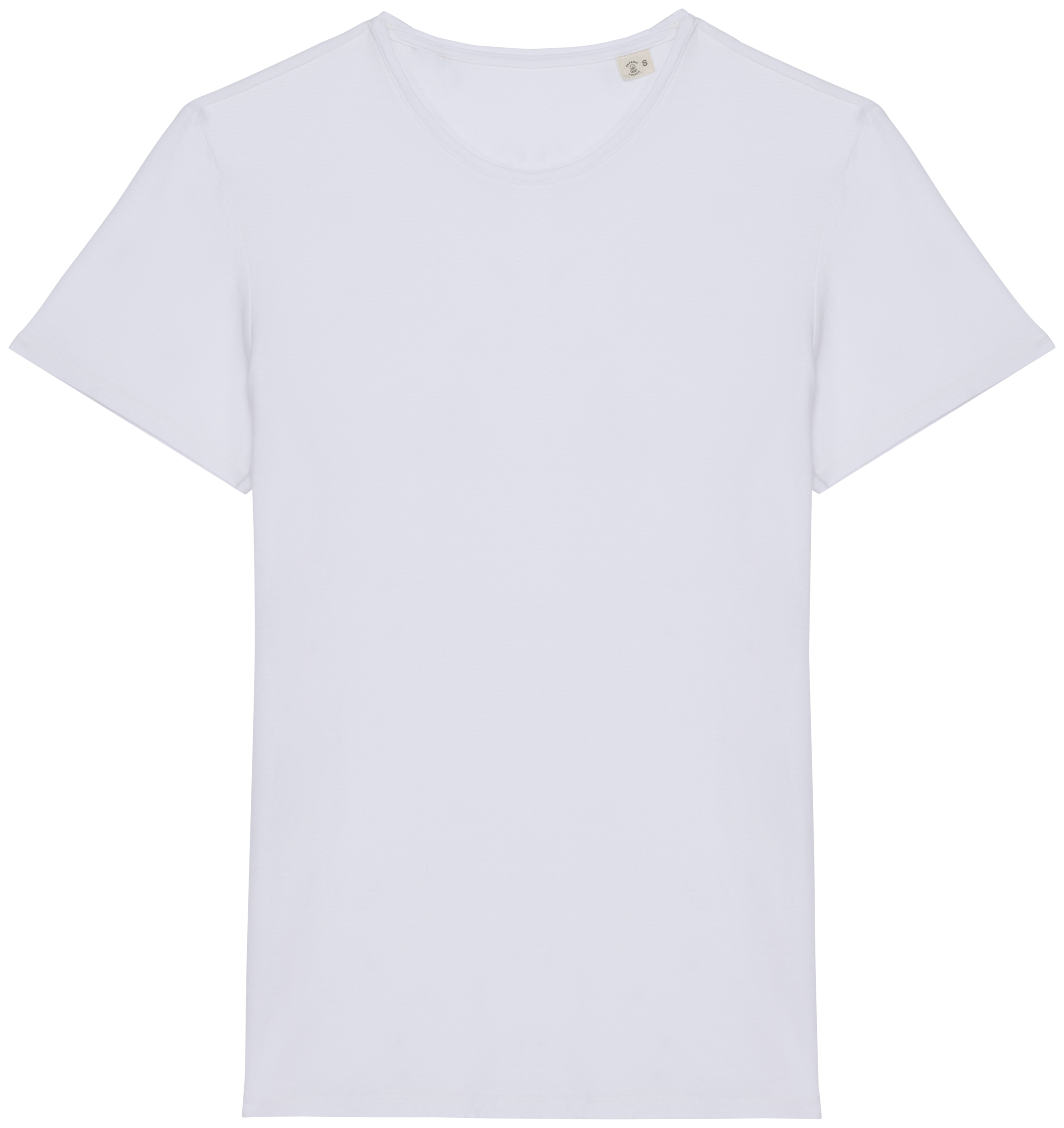 T-shirt sustentável com aspecto lavado unissexo - Branco lavado