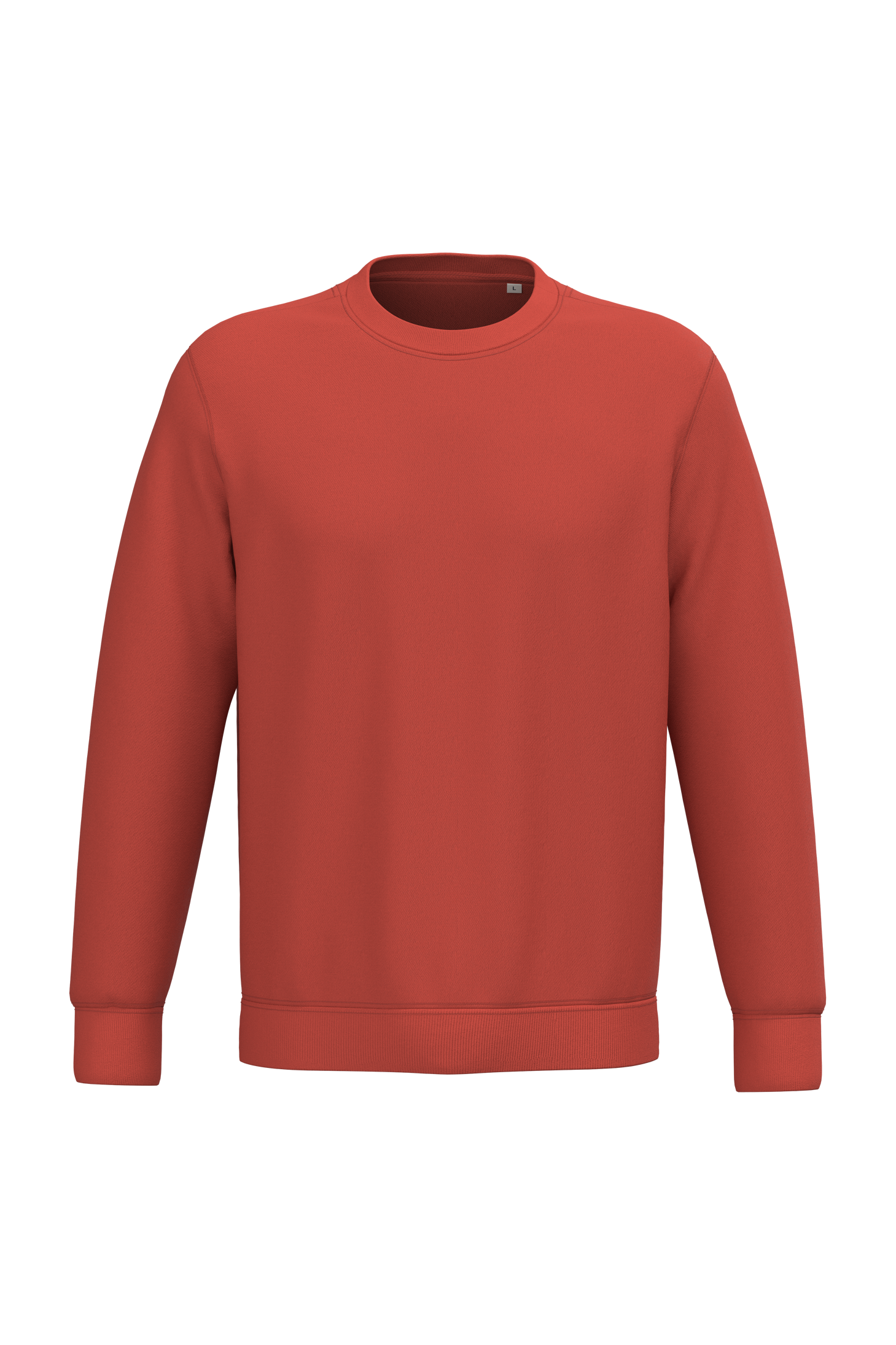Sweatshirt sustentável decote redondo unissexo - Páprica