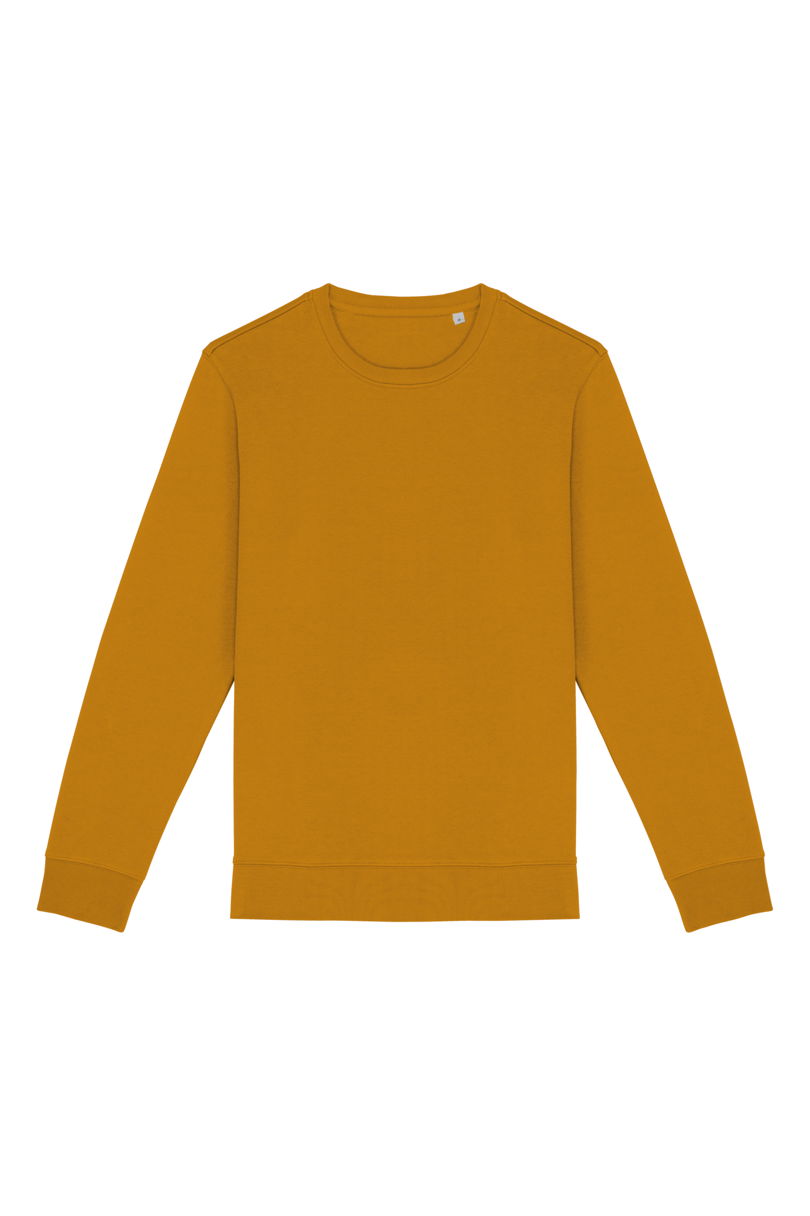 Sweatshirt sustentável decote redondo unissexo - Cúrcuma