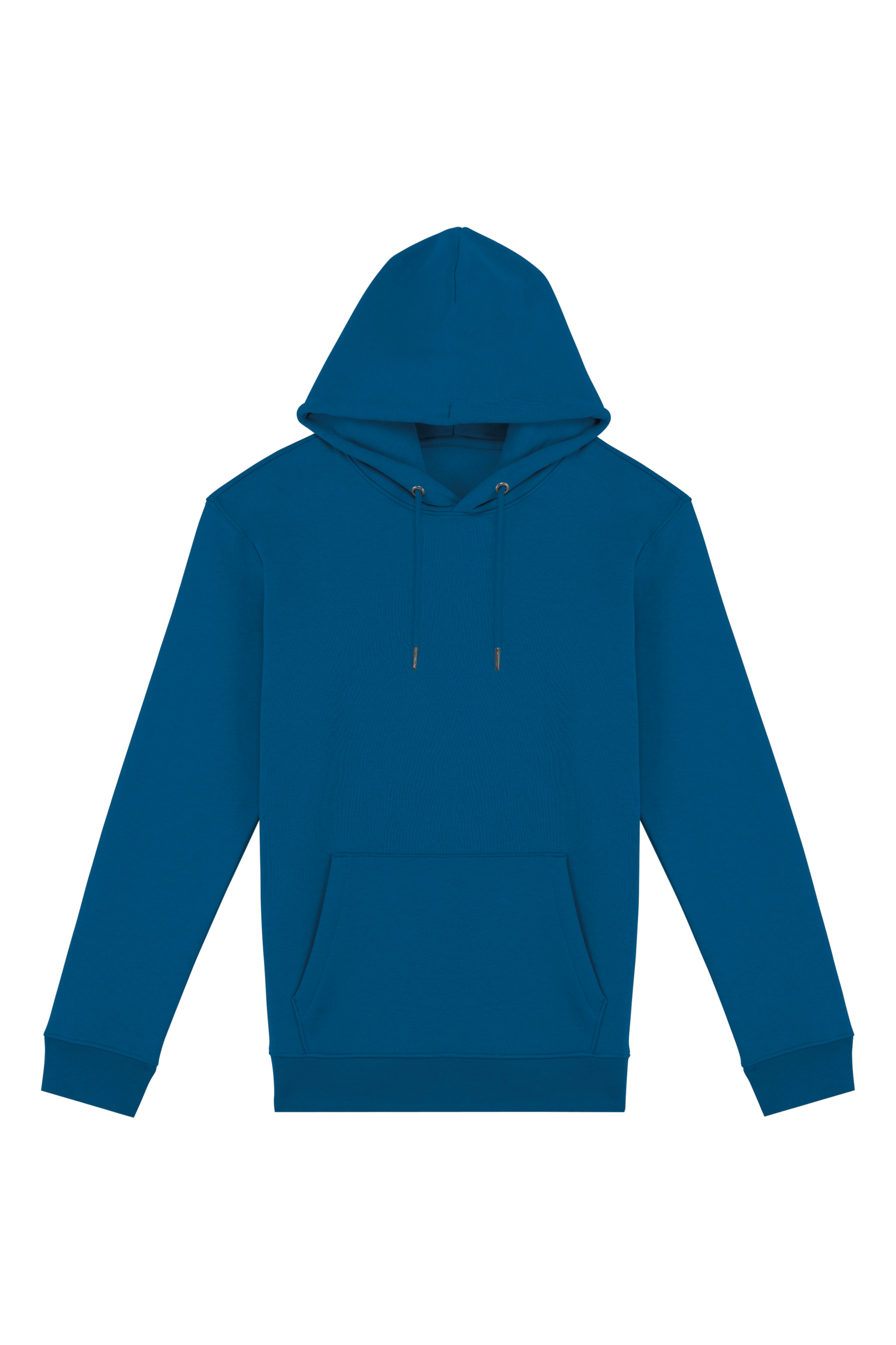 Sweatshirt sustentável com capuz unissexo - Azul safira