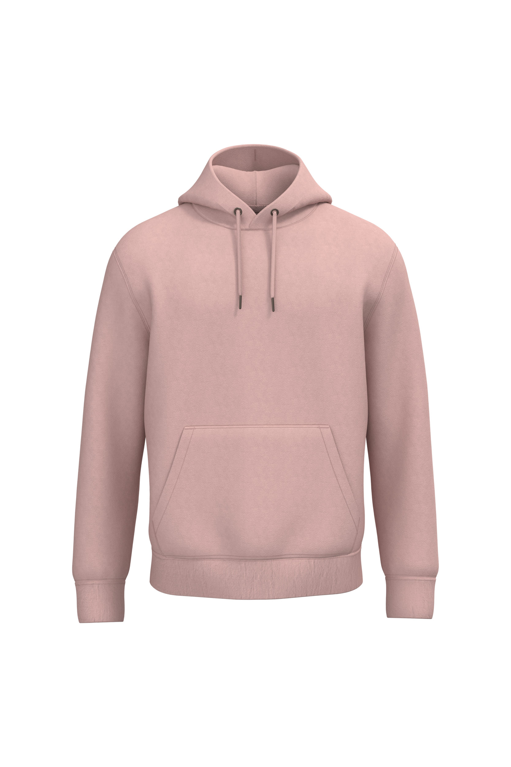 Sweatshirt sustentável com capuz unissexo - Rosa pétala
