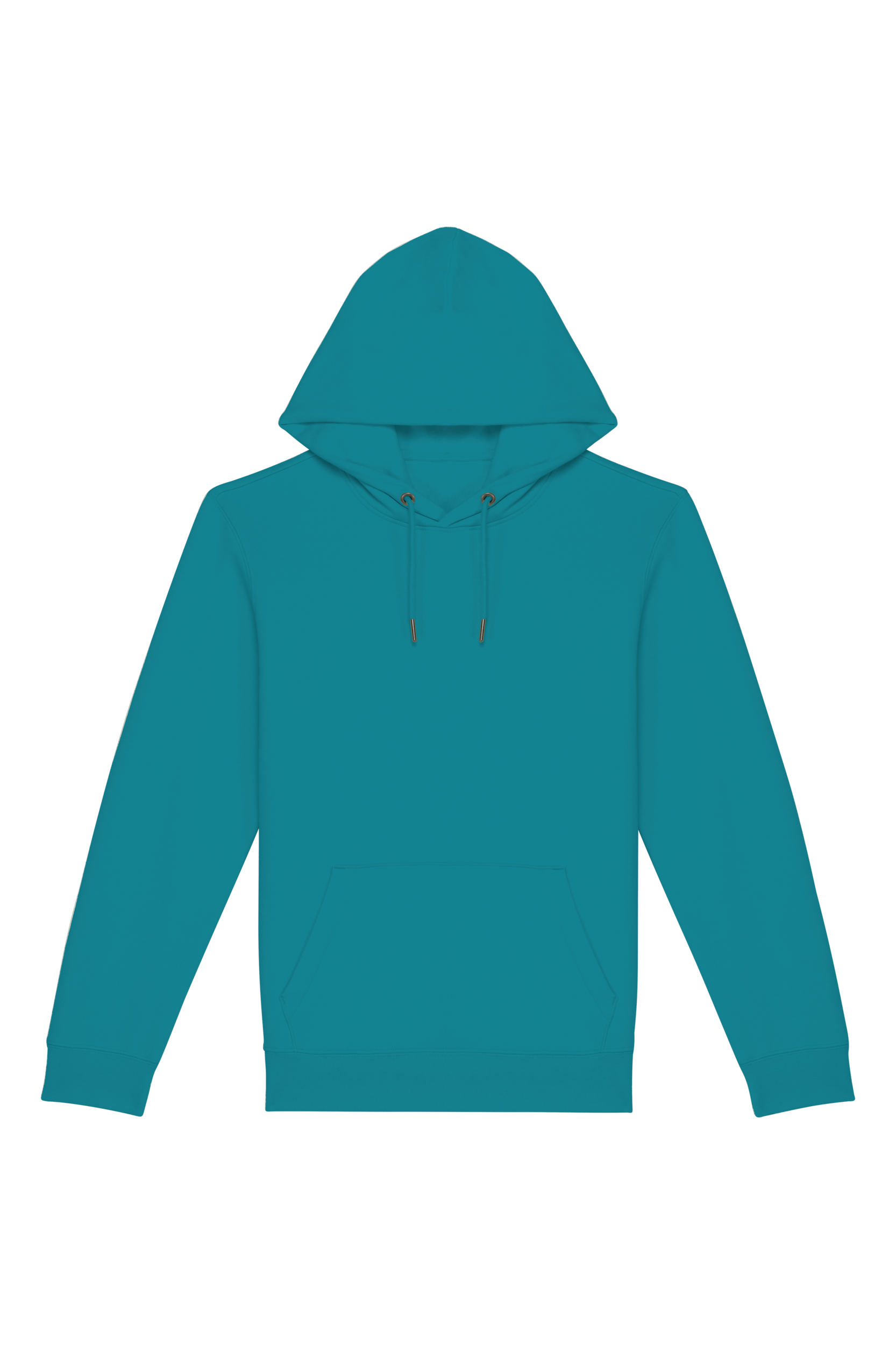 Sweatshirt sustentável com capuz unissexo - Azul adriático