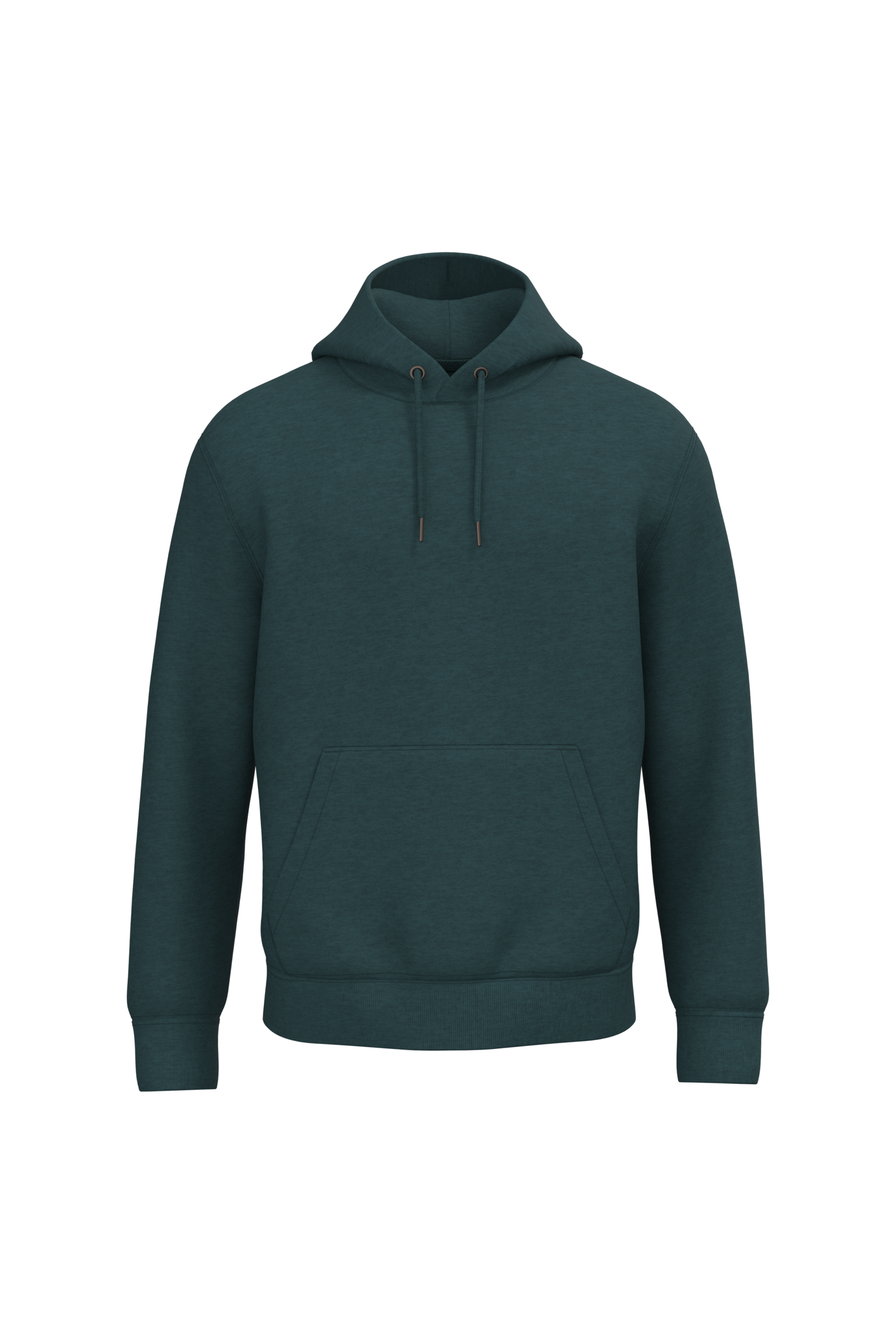Sweatshirt sustentável com capuz unissexo - Verde amazónia mesclado