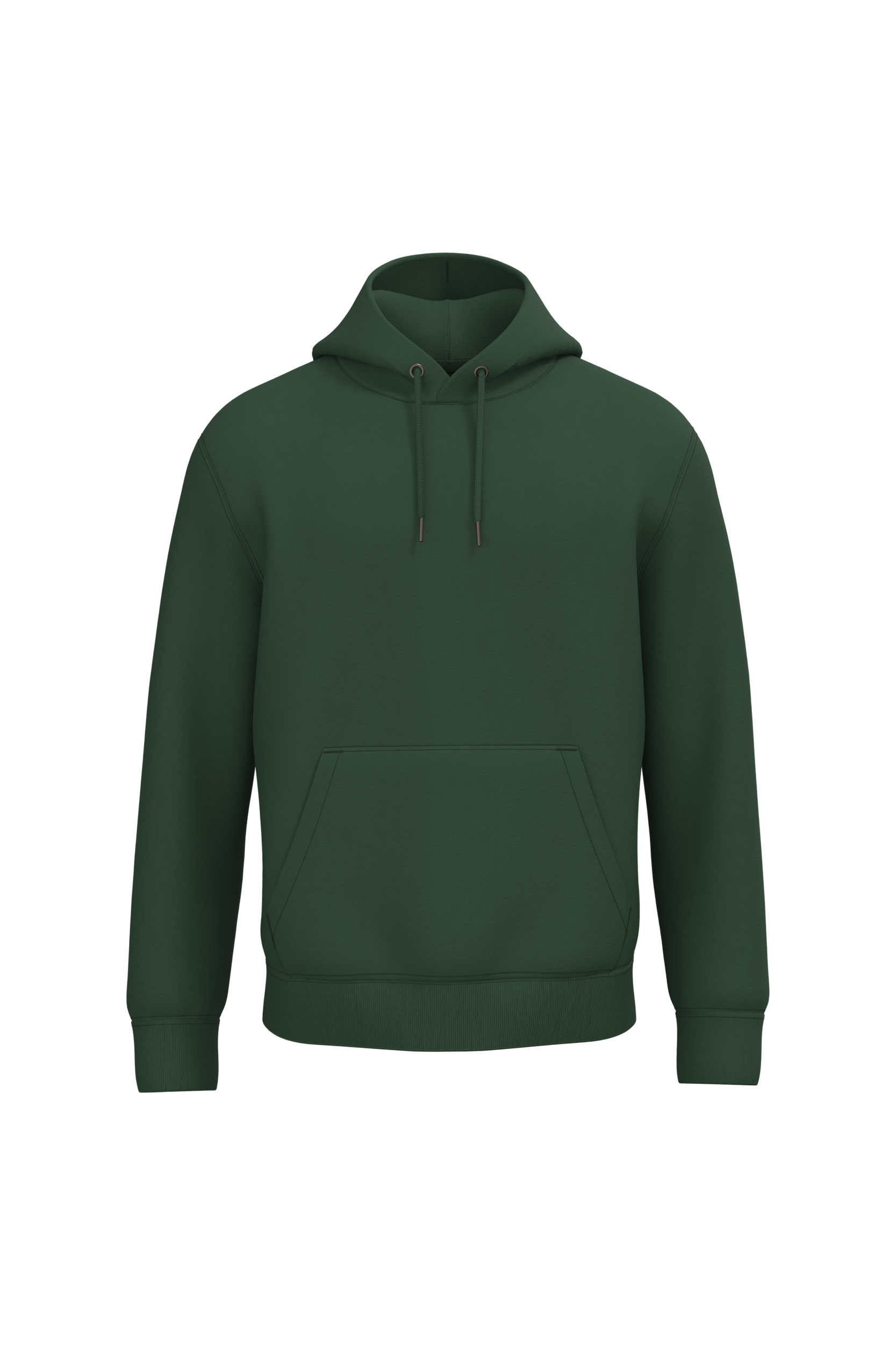 Sweatshirt sustentável com capuz unissexo - Verde floresta