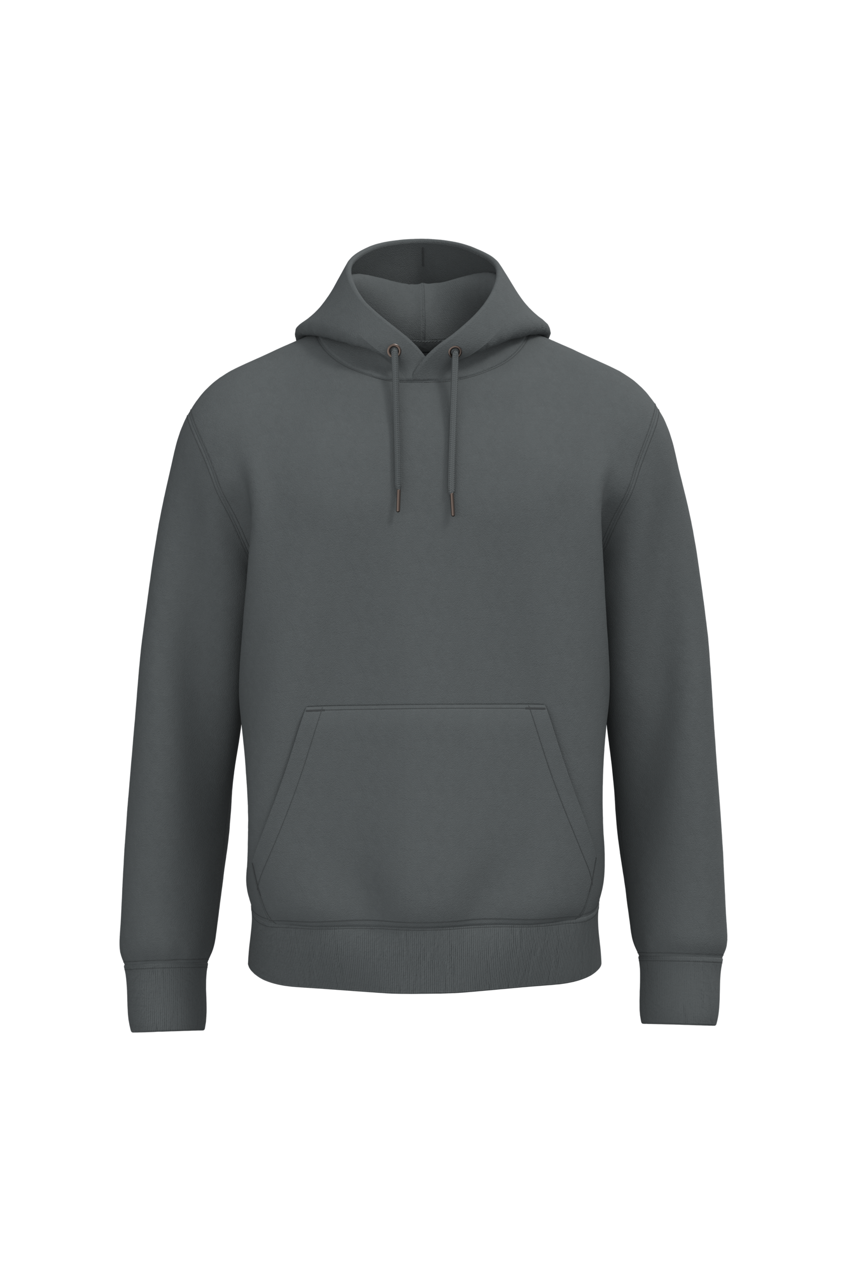 Sweatshirt sustentável com capuz unissexo - Cinzento ferro