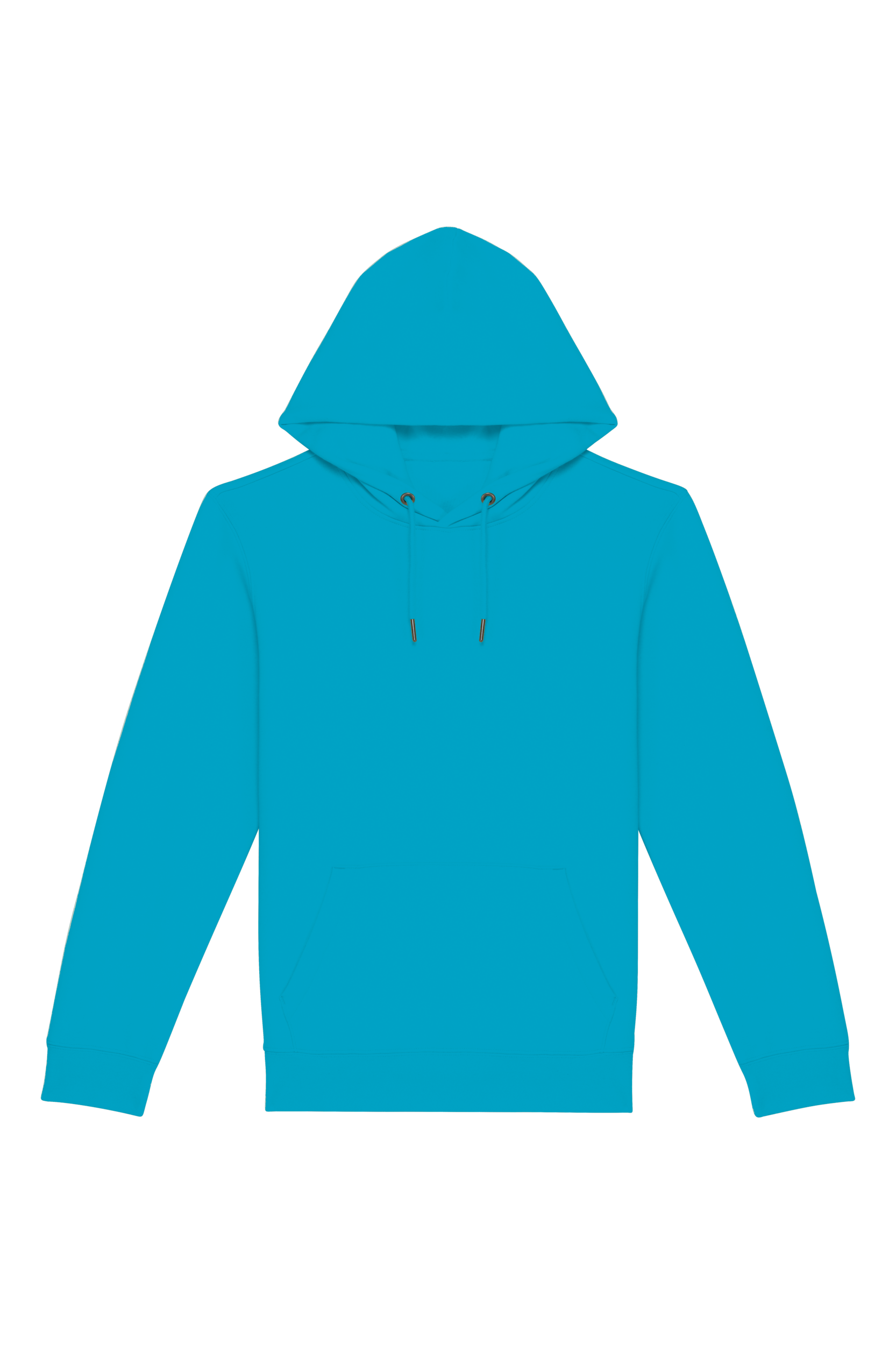 Sweatshirt sustentável com capuz unissexo - Turquesa clara