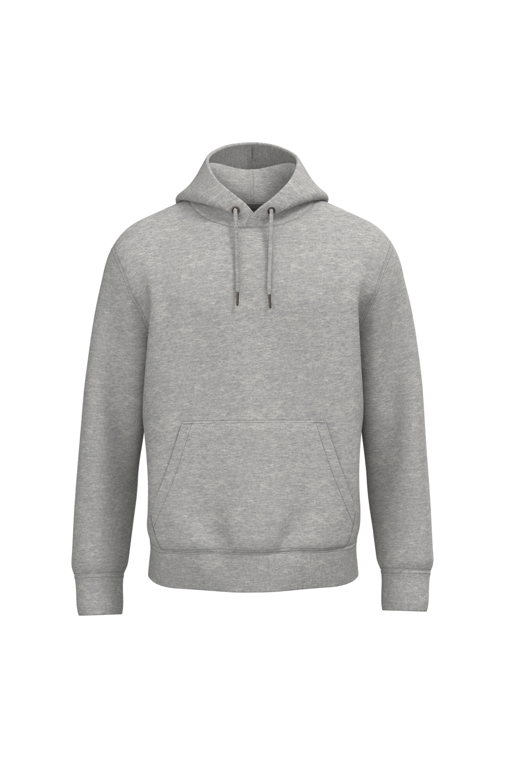Sweatshirt sustentável com capuz unissexo - Cinzento lua mesclado