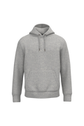 Sweatshirt sustentável com capuz unissexo - Cinzento lua mesclado