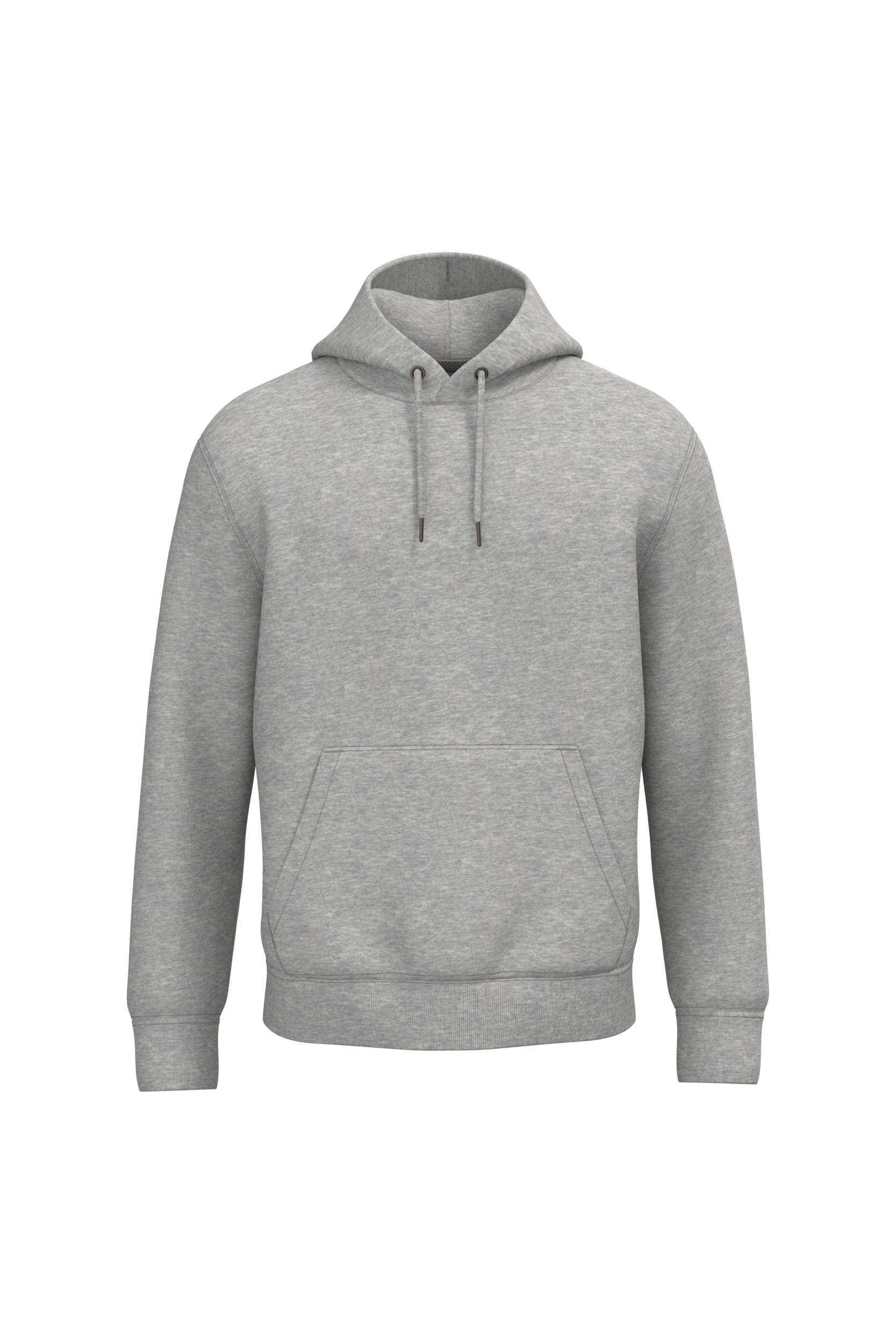 Sweatshirt sustentável com capuz unissexo - Cinzento lua mesclado