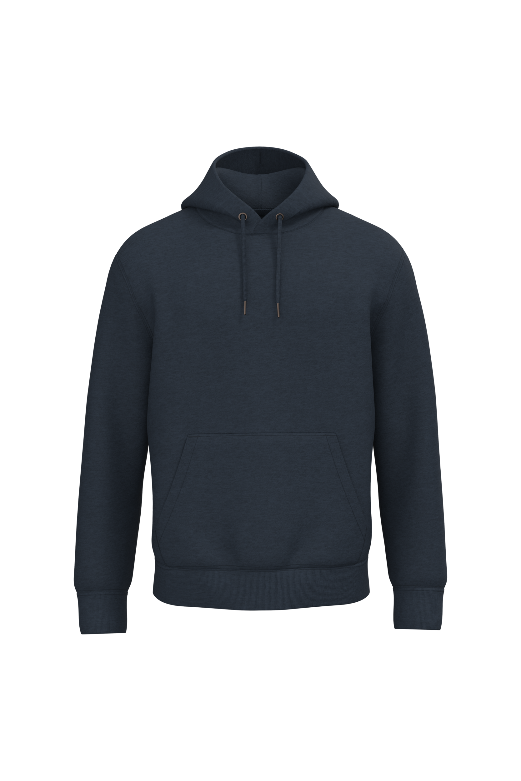 Sweatshirt sustentável com capuz unissexo - Azul marinho mesclado