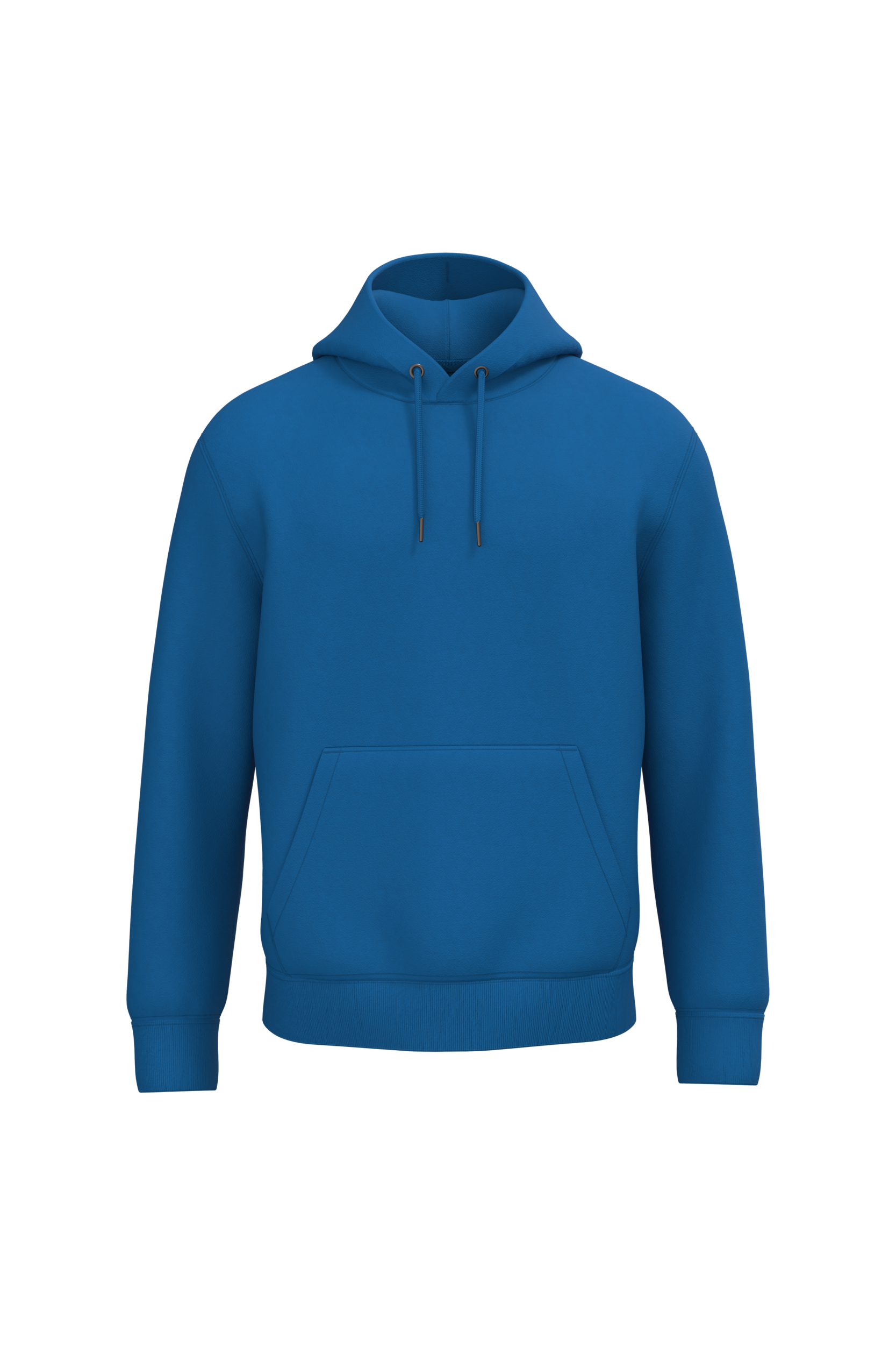 Sweatshirt sustentável com capuz unissexo - Azul mar