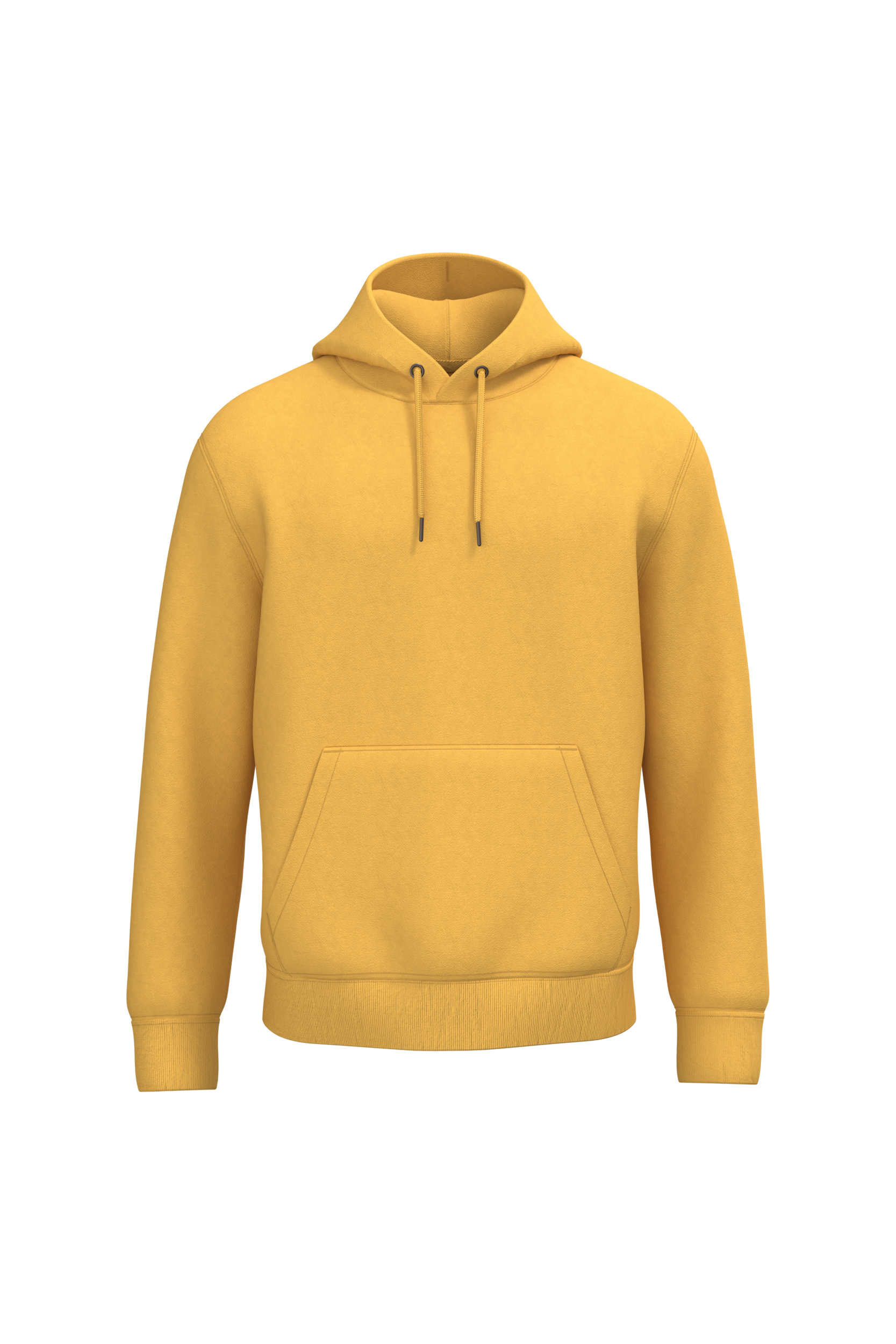Sweatshirt sustentável com capuz unissexo - Amarelo sol