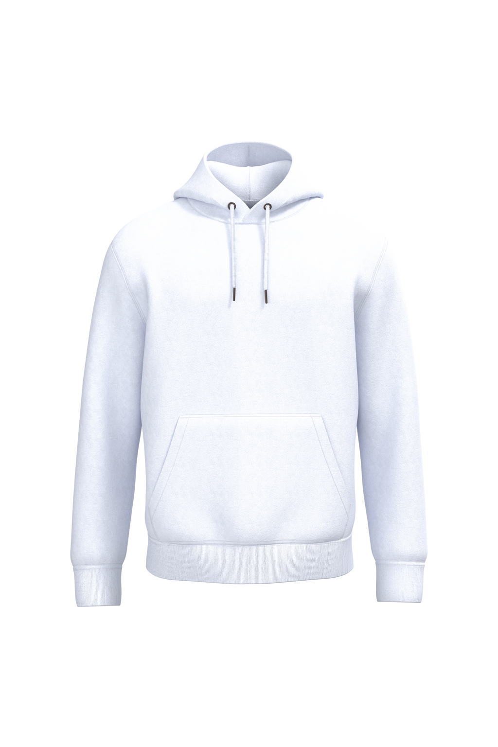 Sweatshirt sustentável com capuz unissexo - Branco