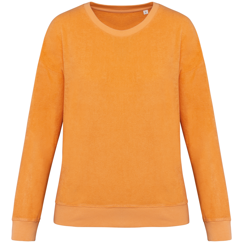 Sweatshirt sustentável em malha turca de senhora - Damasco