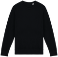 Sweatshirt sustentável decote redondo French Terry unissexo - Preto lavado