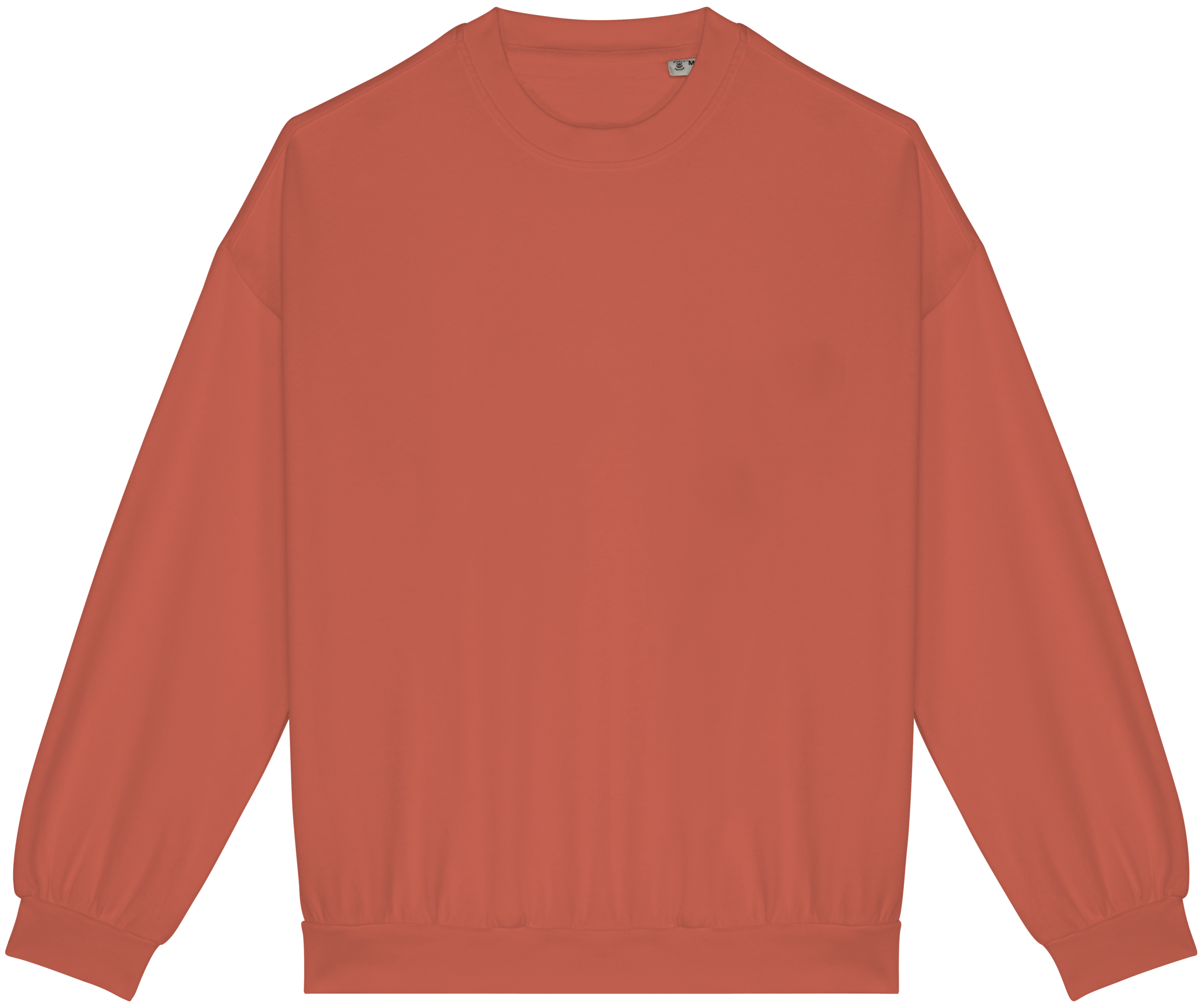 Sweatshirt sustentável oversize French Terry unissexo - Pomelo lavado