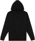 Sweatshirt sustentável com capuz French Terry unissexo - Preto lavado