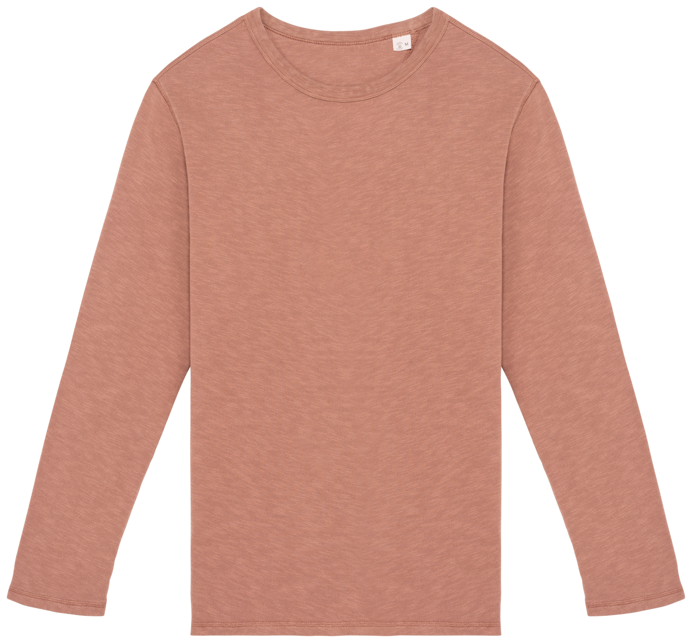 Sweatshirt sustentável decote redondo com aspecto lavado French Terry unissexo - Siena lavado