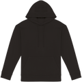Sweatshirt sustentável com capuz e ombros descaídos French Terry unissexo - Preto
