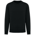 Sweatshirt sustentável decote redondo oversize unissexo - Preto