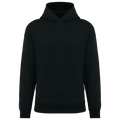 Sweatshirt sustentável com capuz oversize unissexo - Preto