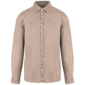 Camisa sustentável com aspecto lavado de homem - Linho lavado