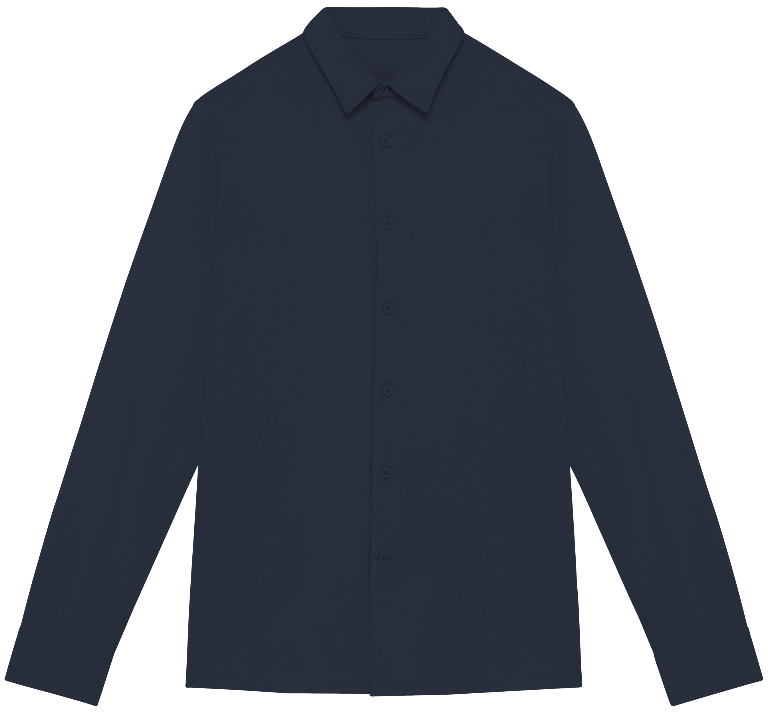 Camisa sustentável em jersey de homem - Azul marinho