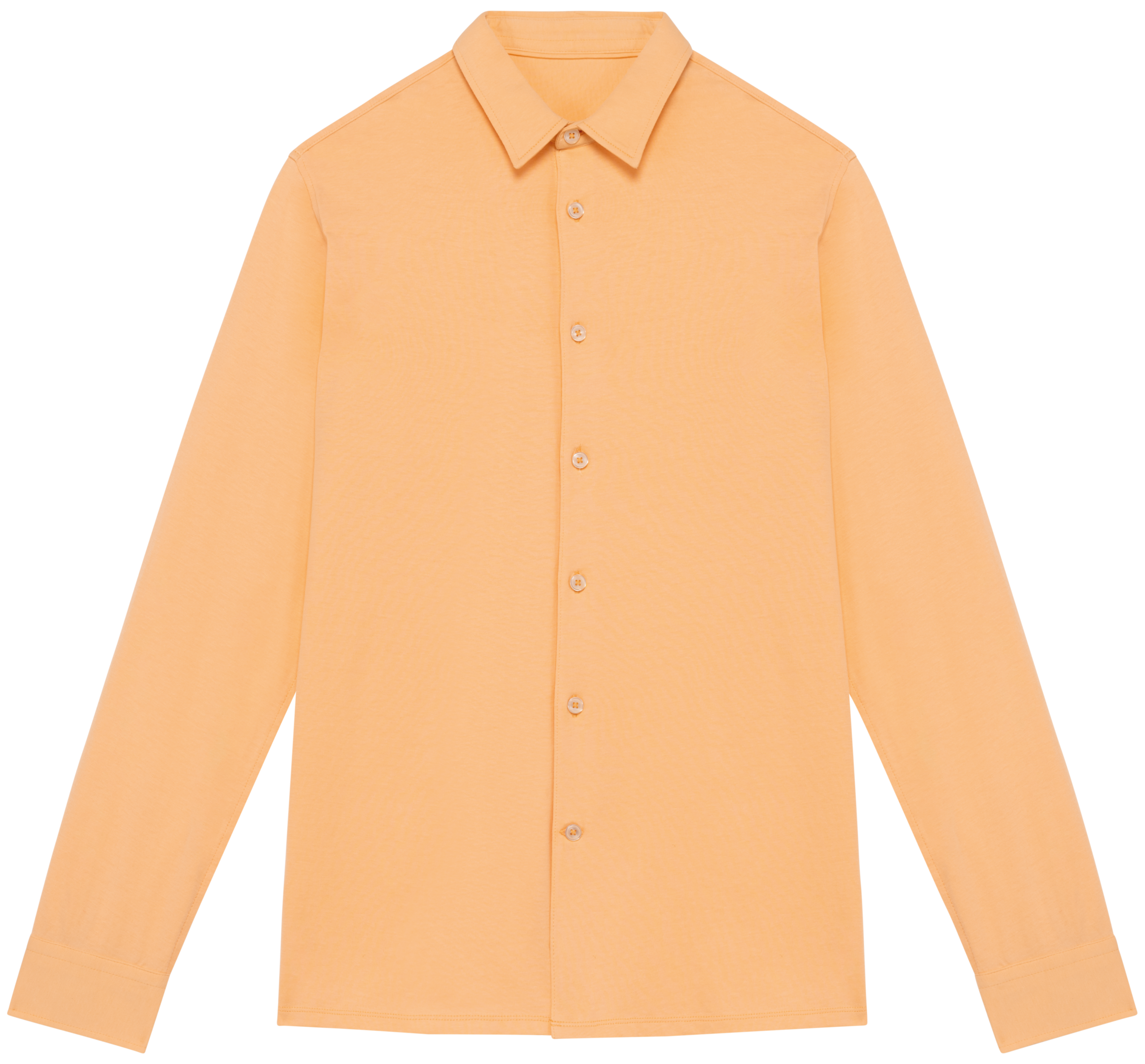 Camisa sustentável em jersey de homem - Damasco pastel