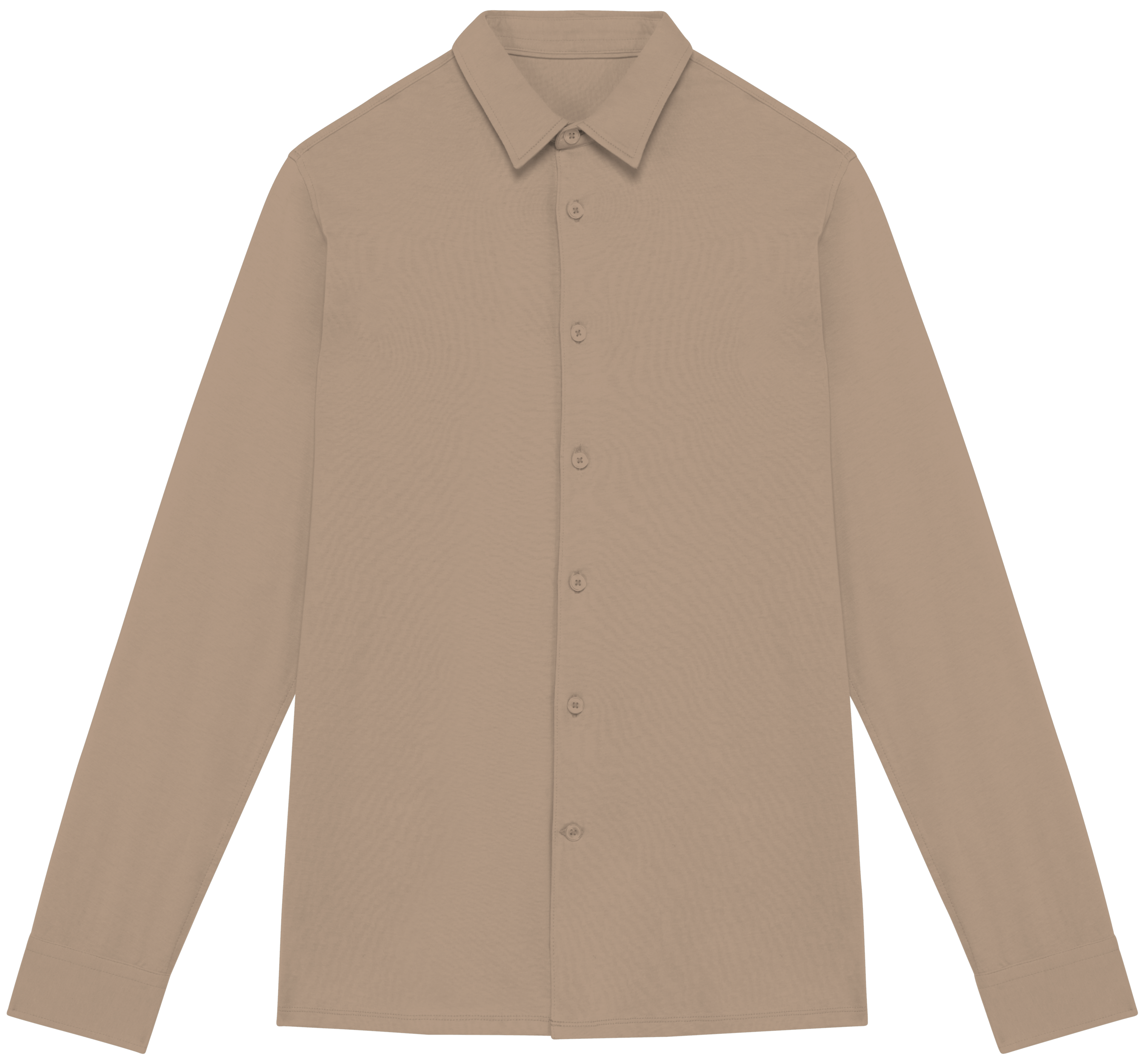Camisa sustentável em jersey de homem - Areia molhada