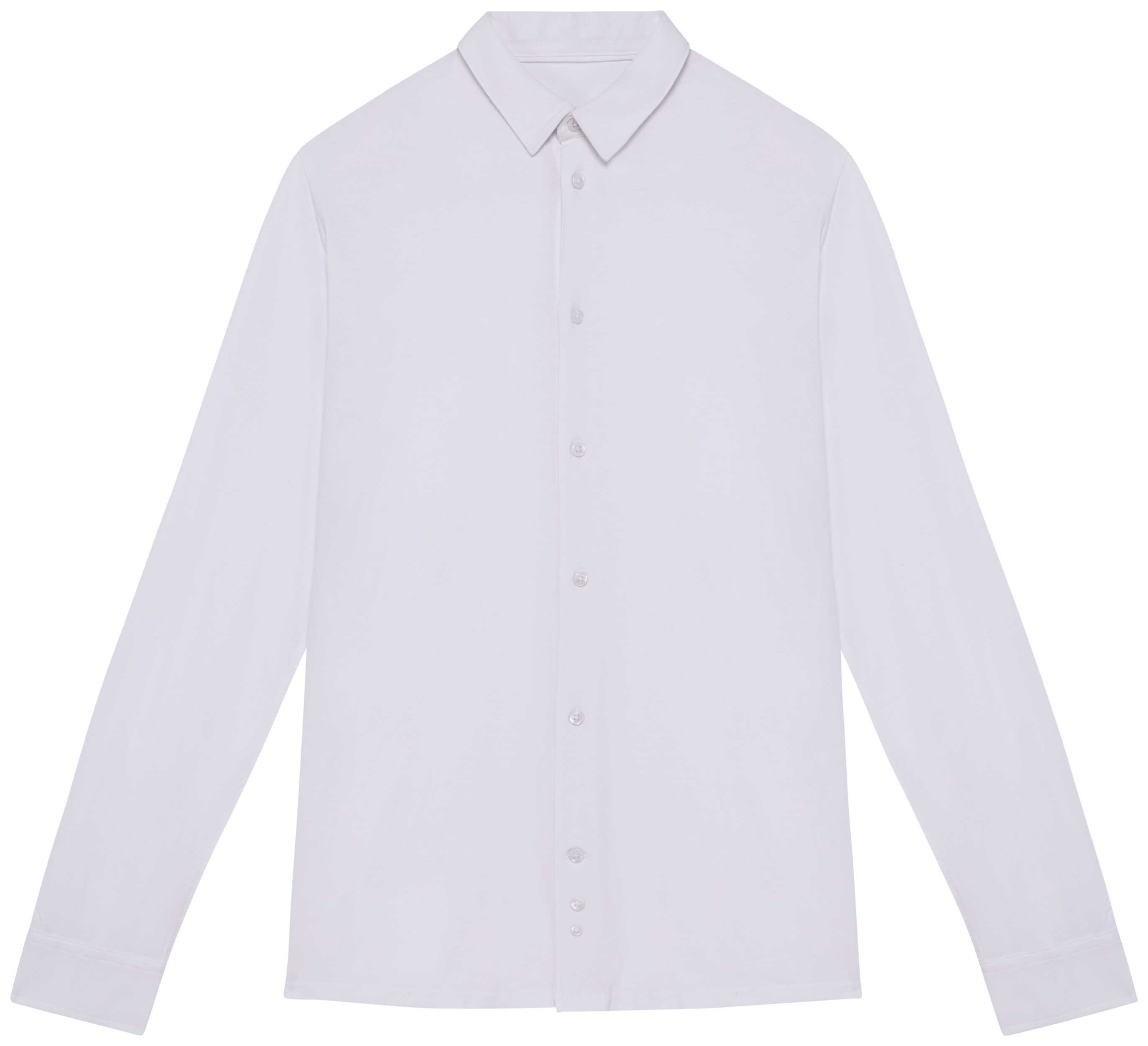 Camisa sustentável em jersey de homem - Branco