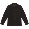 Sobrecamisa sustentável em bombazine homem - Preto lavado