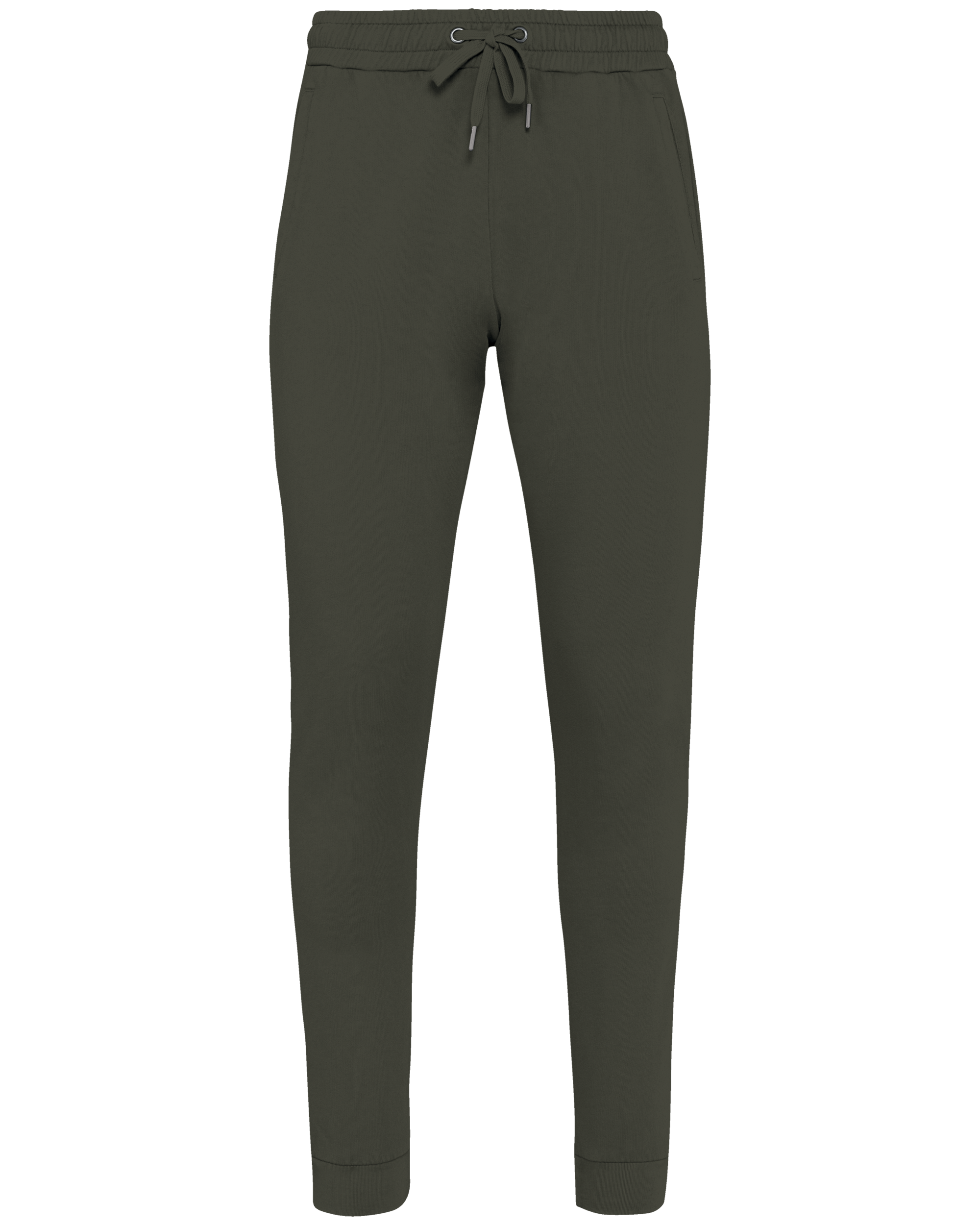 Calças de jogging eco-responsáveis French Terry unissexo - Caqui orgânico lavado
