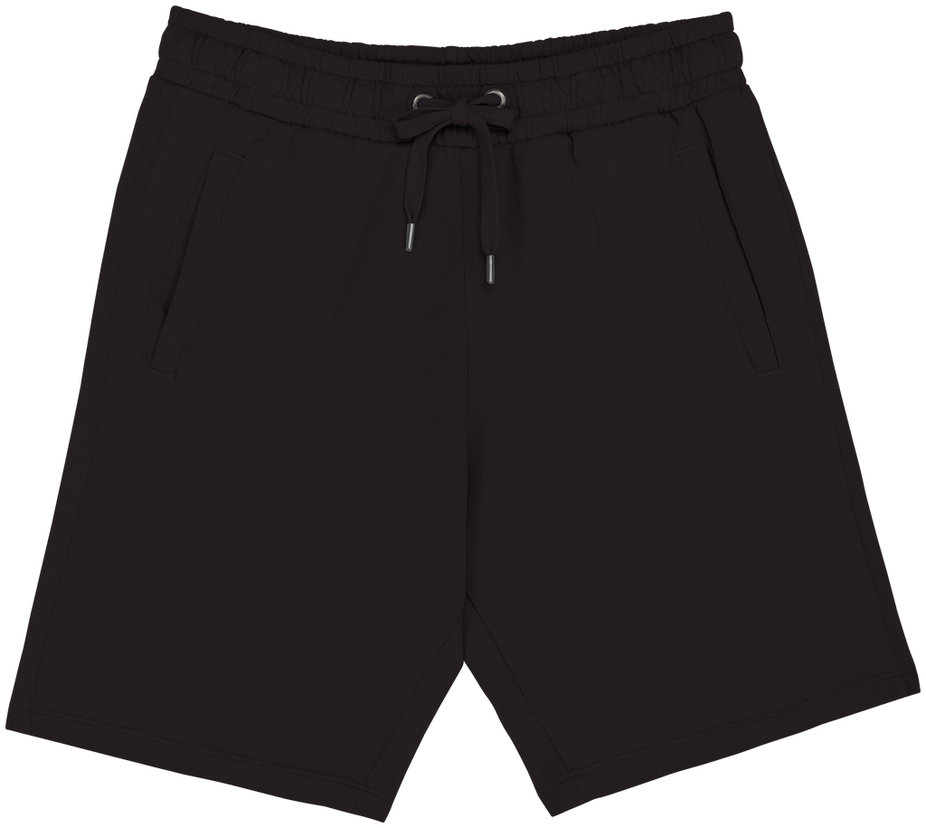 Calção sustentável French Terry de homem - Preto lavado
