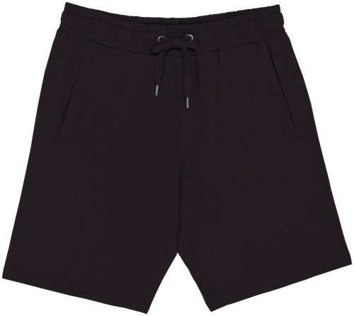 Calção sustentável French Terry de homem - Preto lavado