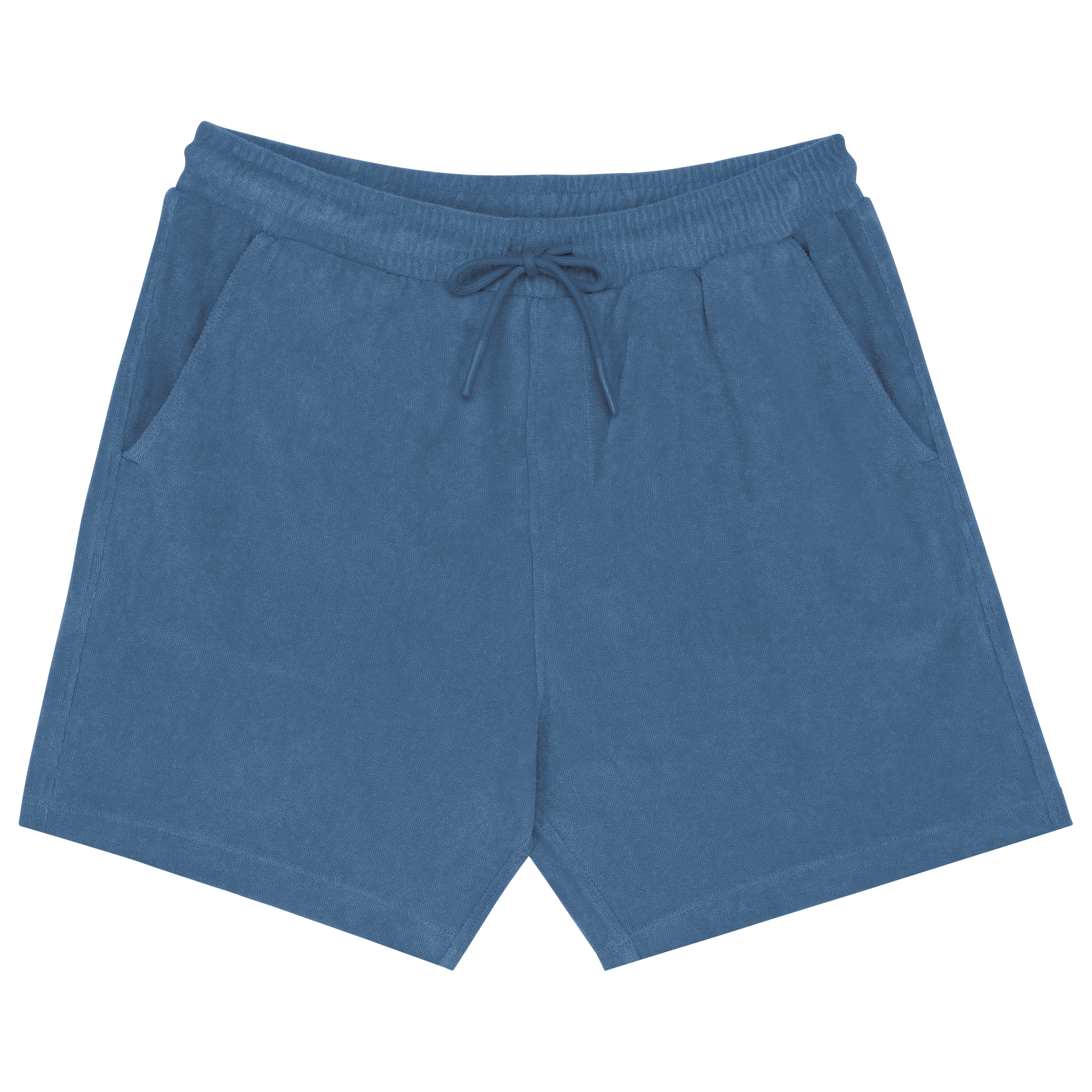 Calção sustentável em malha turca de homem - Azul riviera