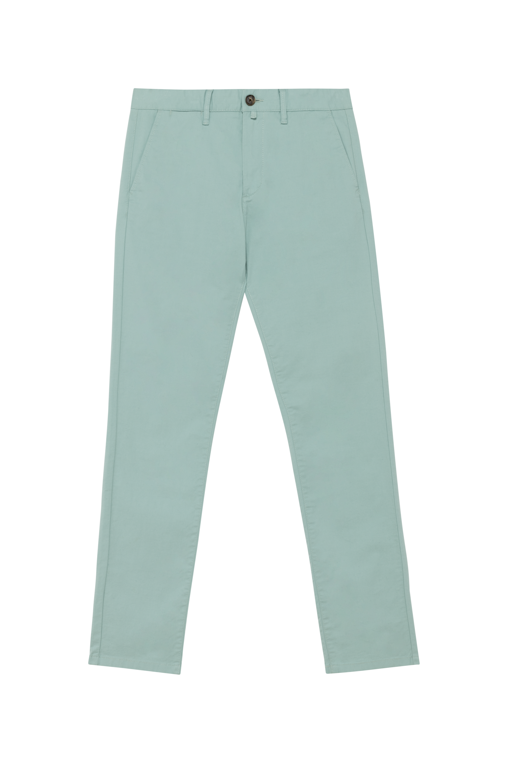 Calças chino eco-responsáveis de homem - Verde jade
