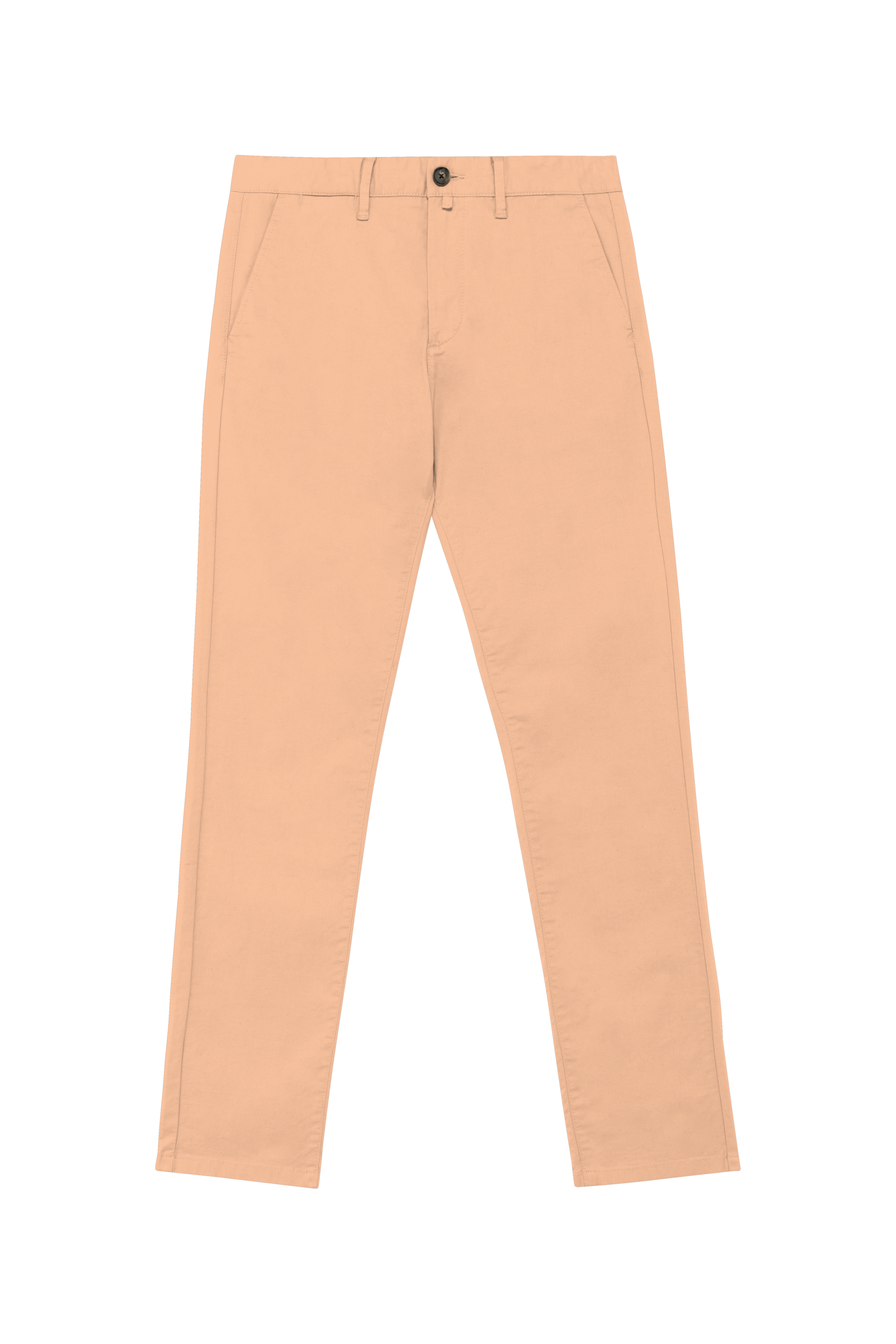 Calças chino eco-responsáveis de homem - Damasco pastel