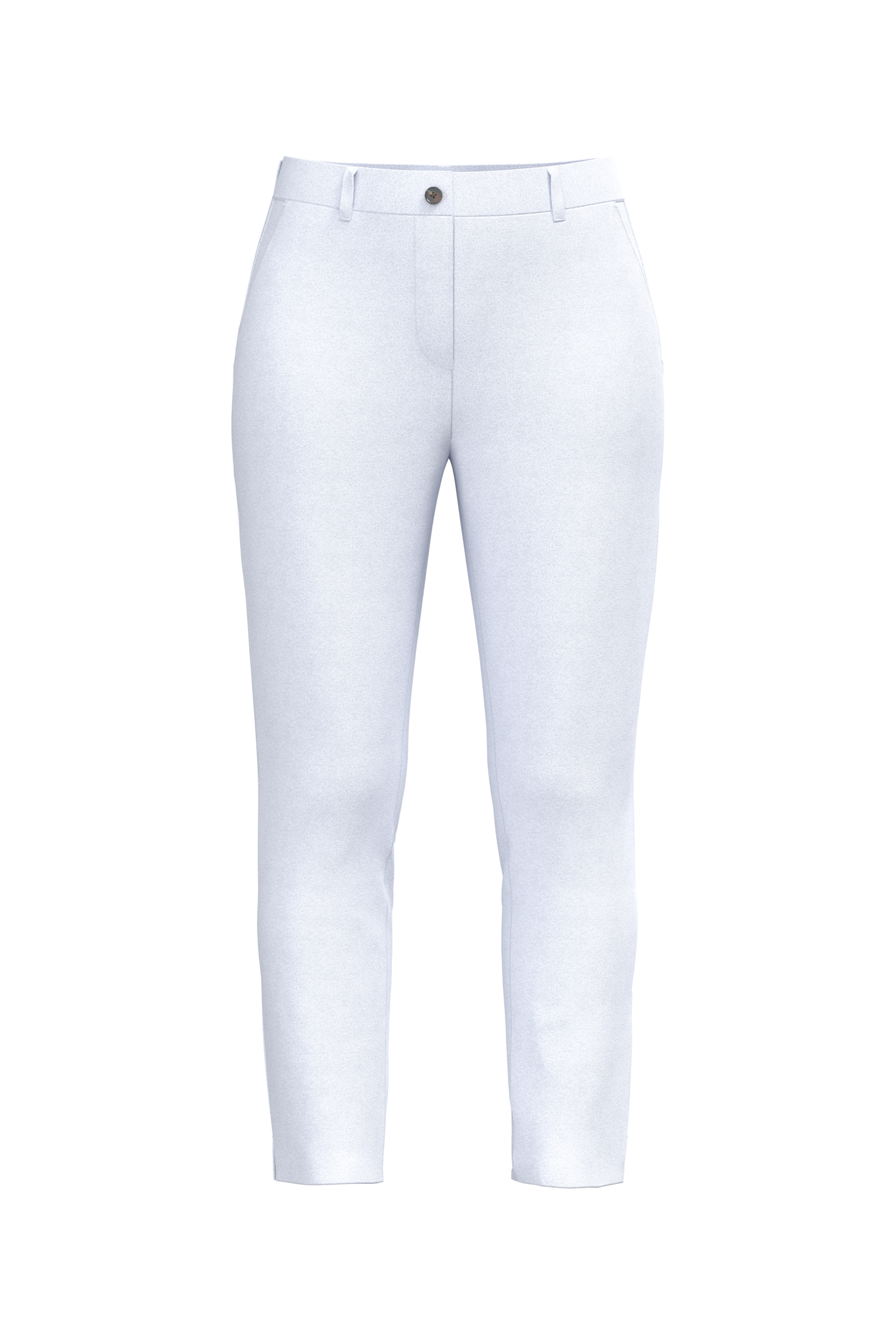 Calças chino 7/8 eco-responsáveis de senhora - Branco