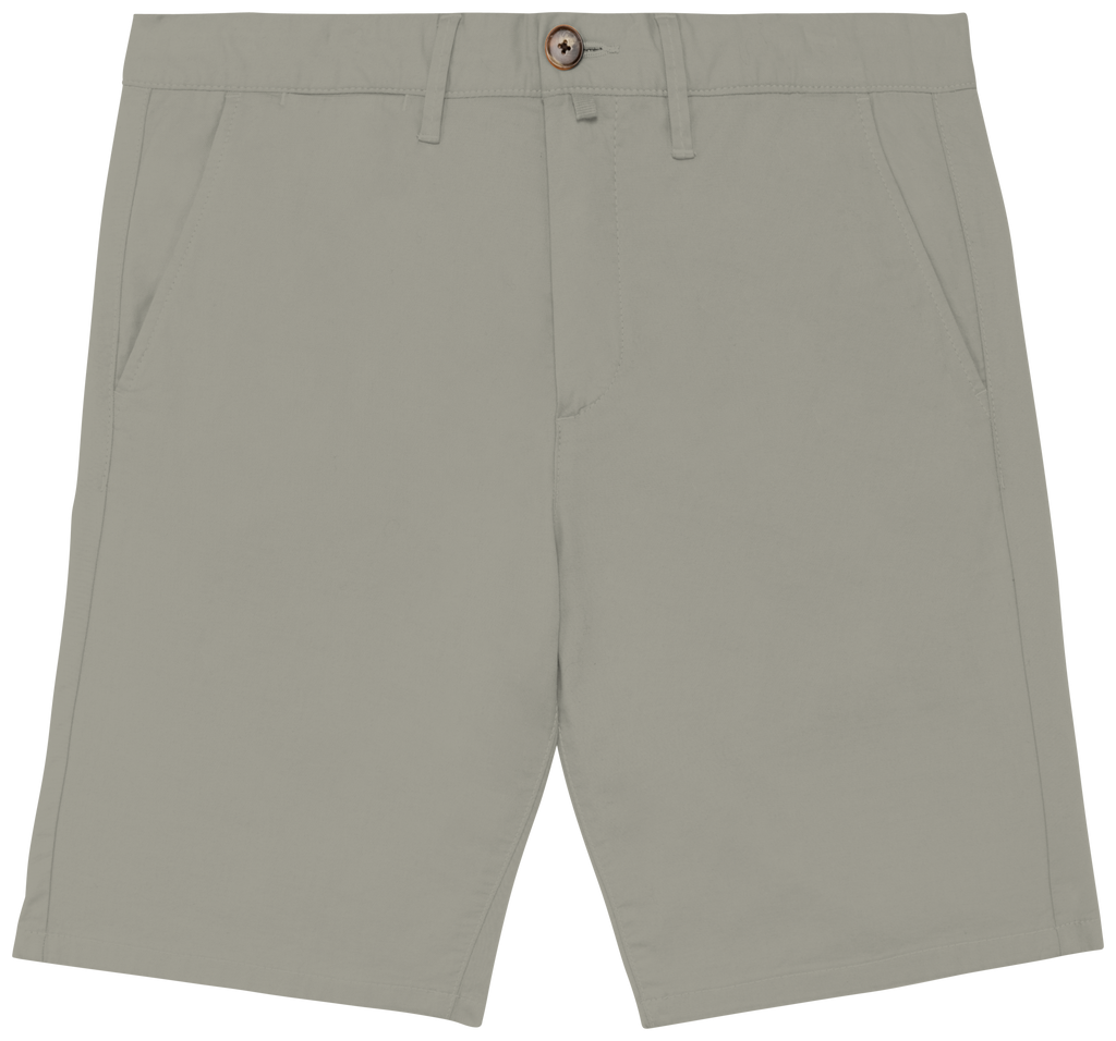 Bermuda chino sustentável de homem - Verde amêndoa