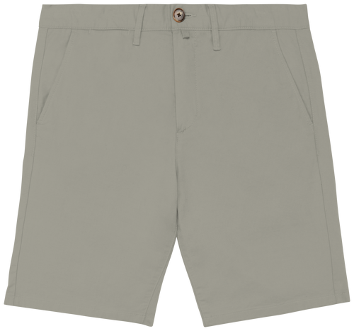 Bermuda chino sustentável de homem - Verde amêndoa