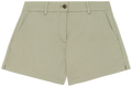 Bermuda chino sustentável de senhora - Verde amêndoa